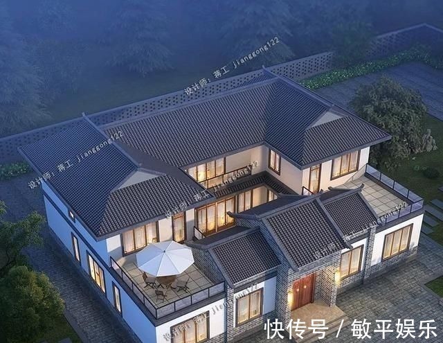 农村别墅|5款带院子的农村别墅,30年后,我想住在这样的房子里养老