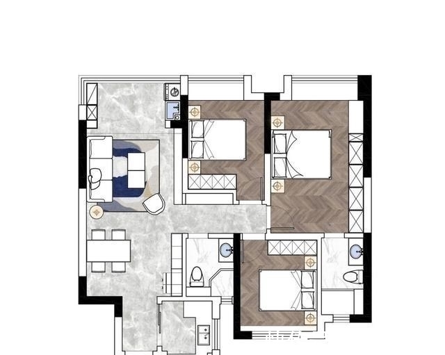 收纳|11万改造的105㎡精装房,简装为主,贵在细节,满足三代同堂所需