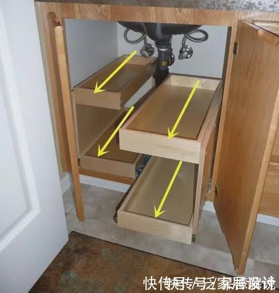 转角|朋友家装修可真牛，厨房不大却在转角装水槽，上下都省空间!