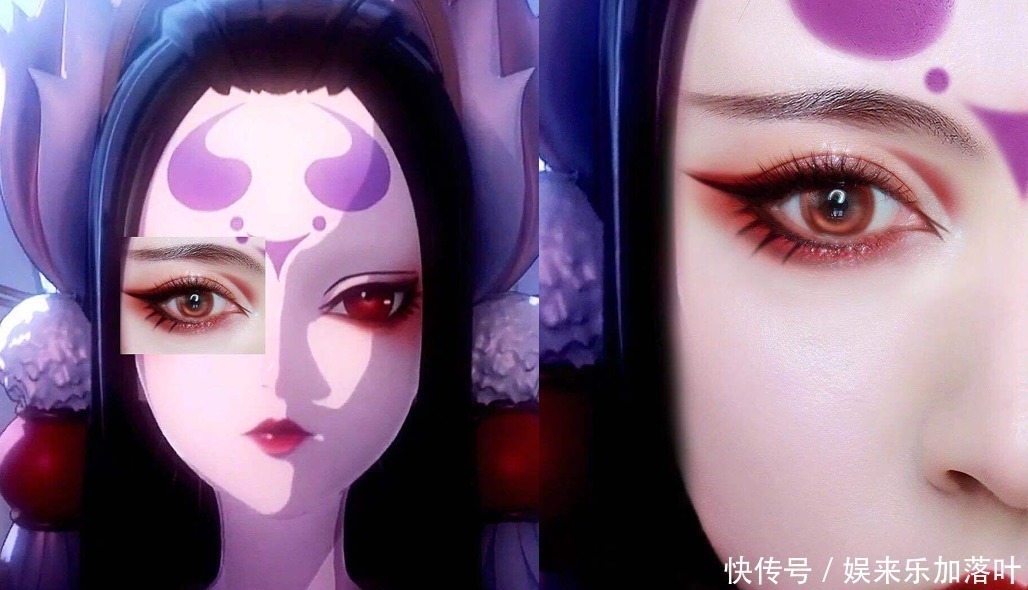 小九|二次元精致仿妆,玉藻前真假难辨,富江仿佛从动漫中走出