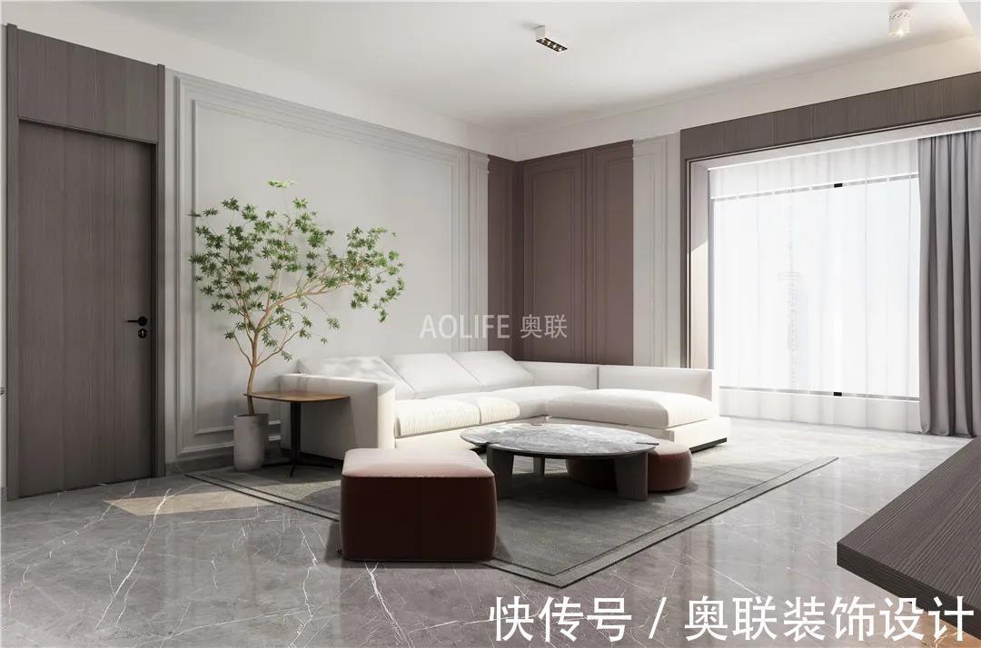 效果图|时代俊园140㎡现代简约风装修,增添生活仪式感