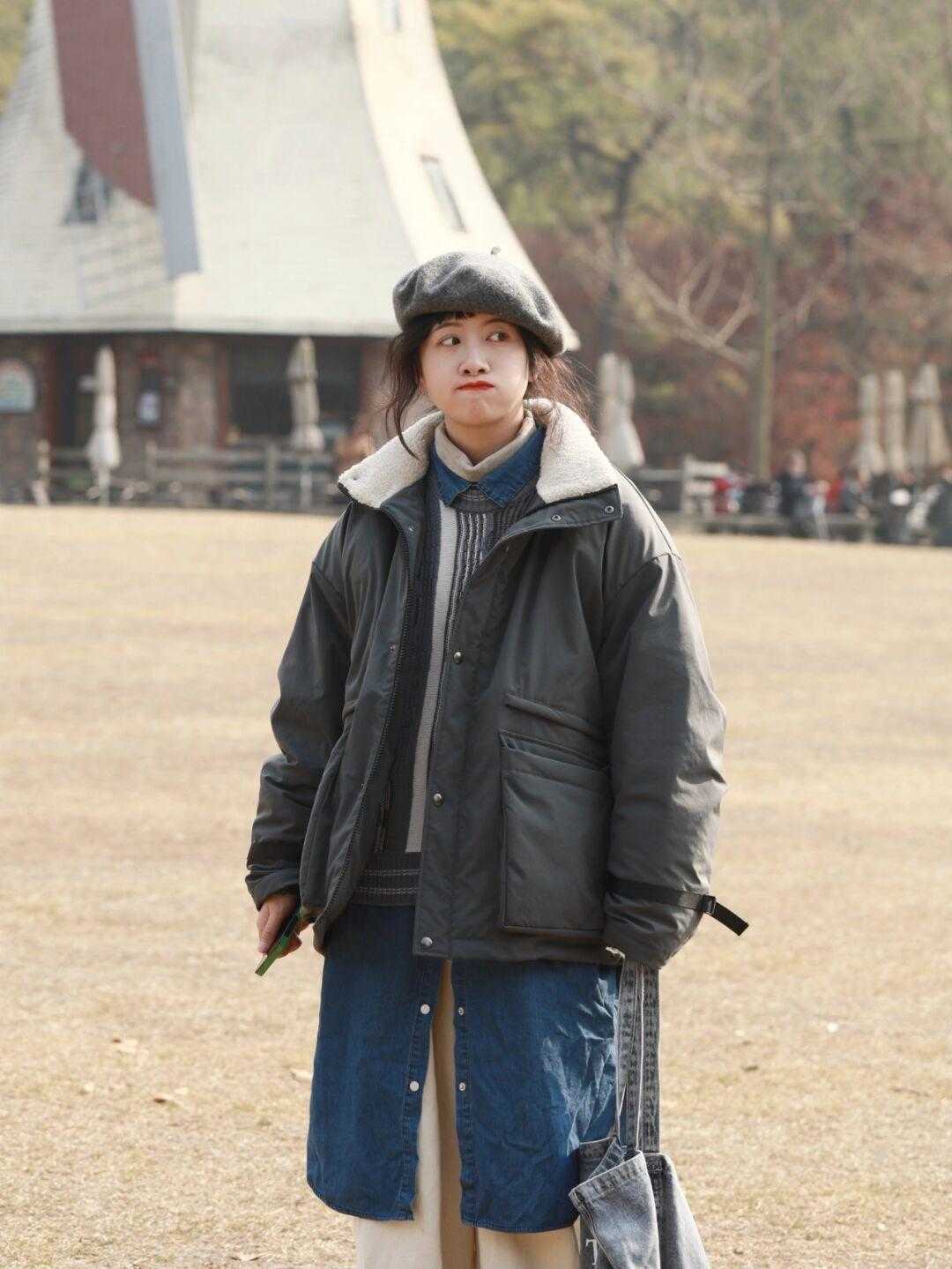 深灰色|“羽绒服”才是万能搭配神器,冬季穿保暖还个性,时髦精都爱了!