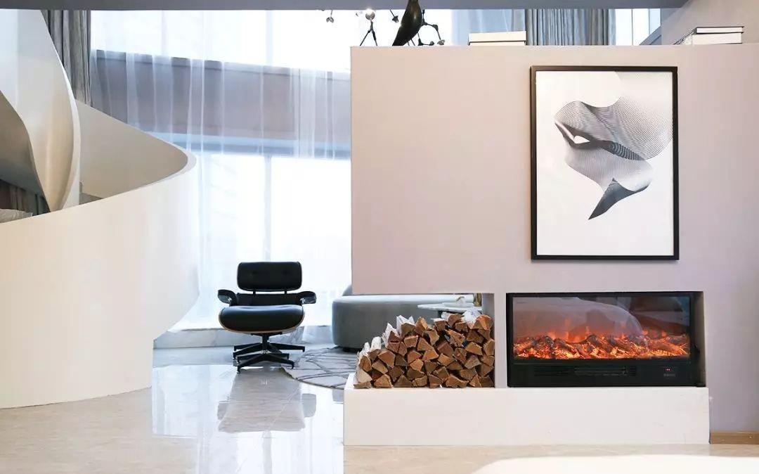 大平层|不足百平的复式空间,通过灵动合理的设计,诠释出别墅般的质感