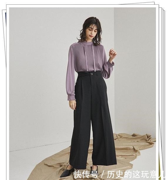 棕色 紫色上衣现在也很时髦,轻松完成秋季的优雅穿搭!