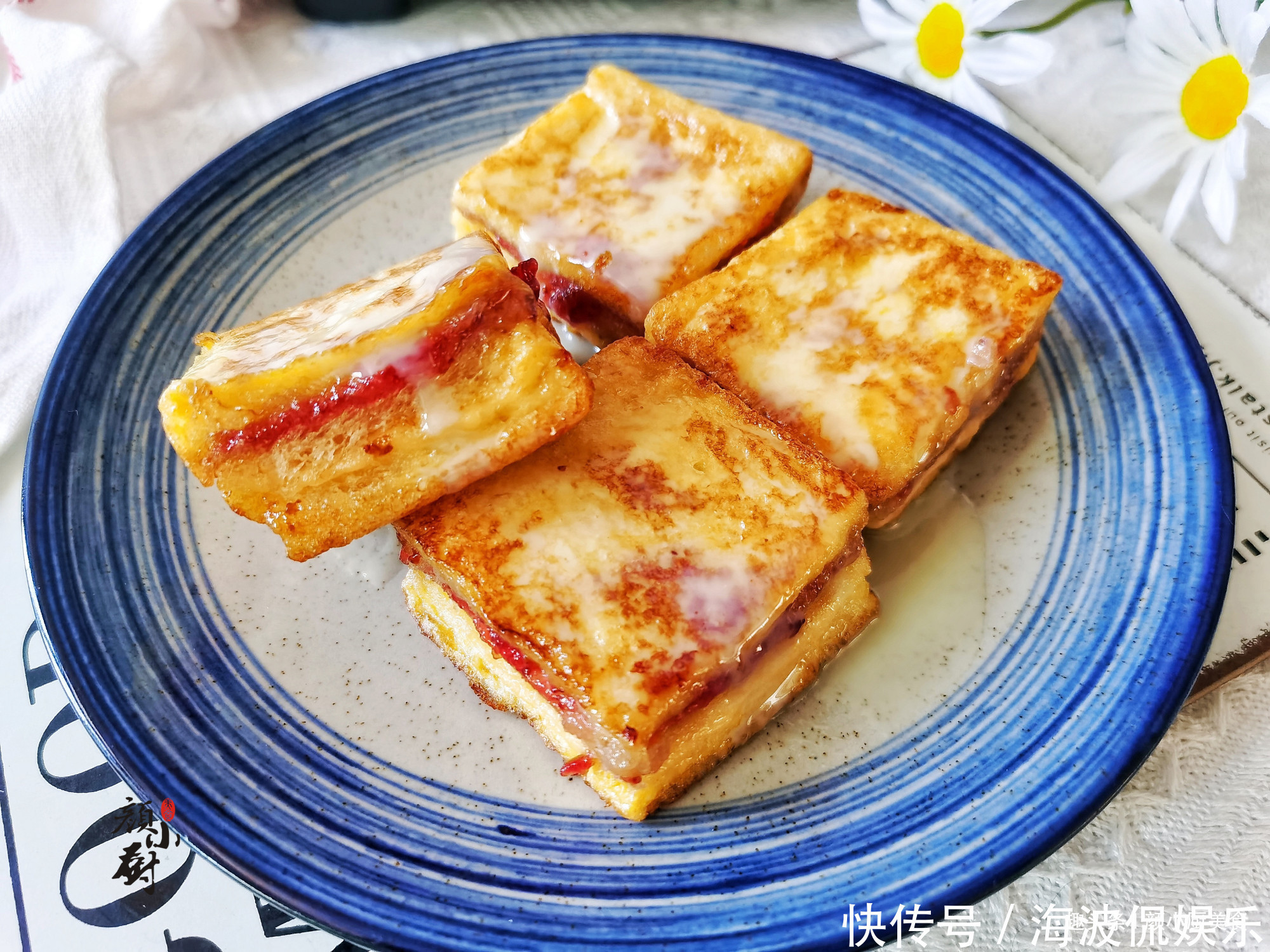 女儿|女儿经常点名要吃这早餐,简单一烙,3分钟就搞定,好吃又解馋