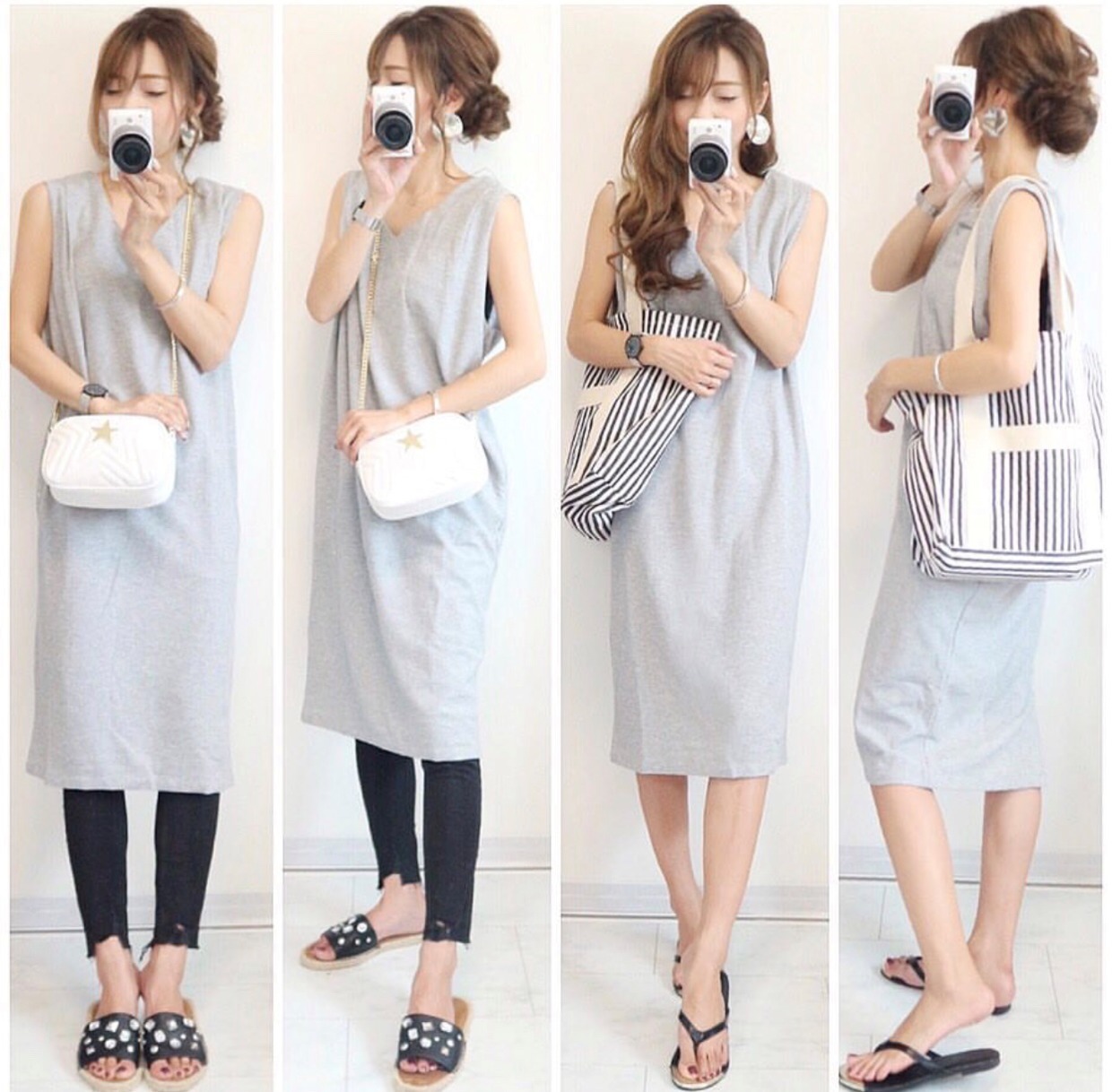 一字带|这个夏季的洋气搭配，我只看日本博主的穿搭，每一套都能照着穿