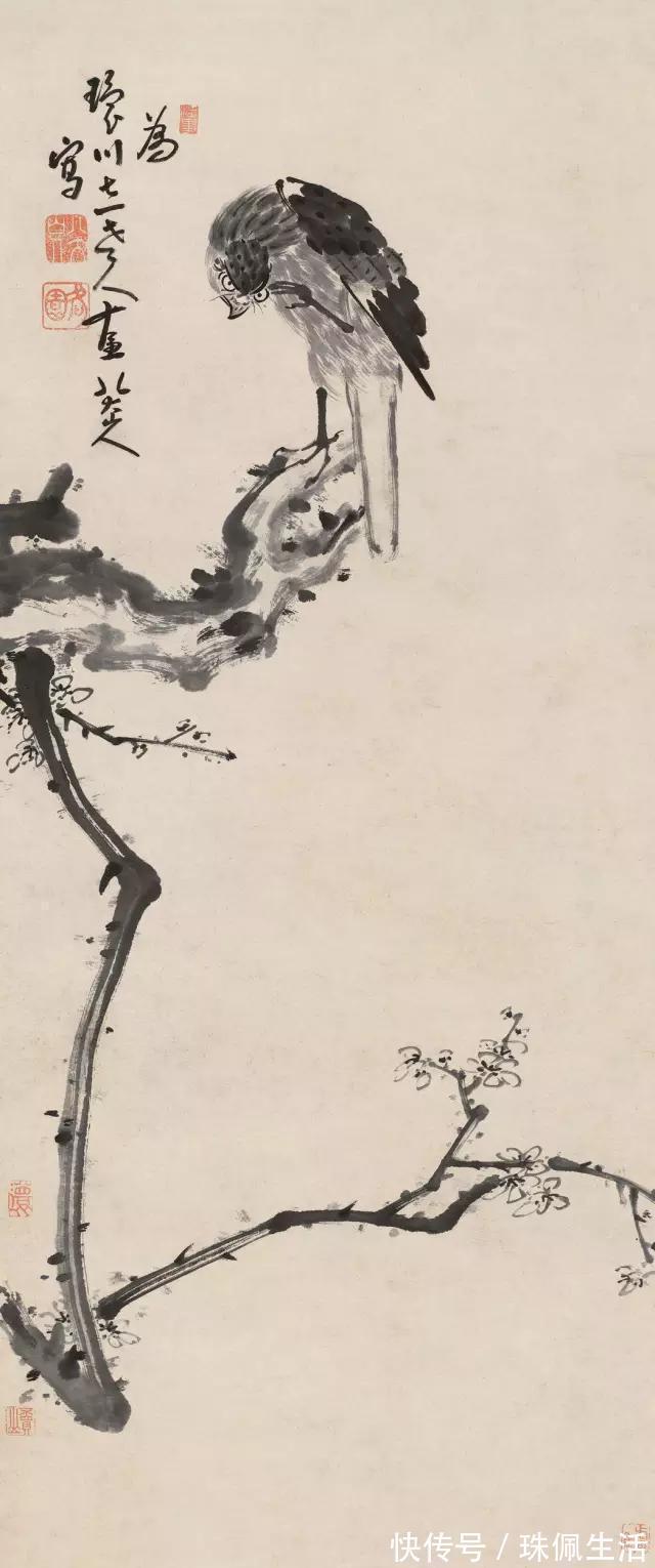 水墨纸本#他是中国画一代宗师,一只鸟就值6000多万