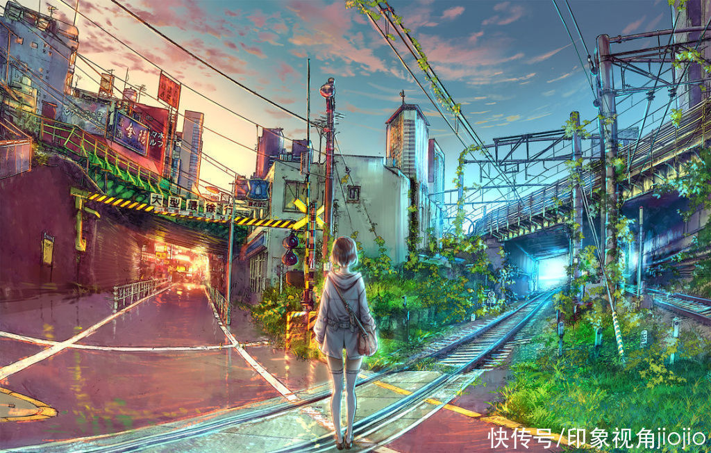 jiojio&有着梦境般画面的人物插画,通透的色彩给作品锦上添花