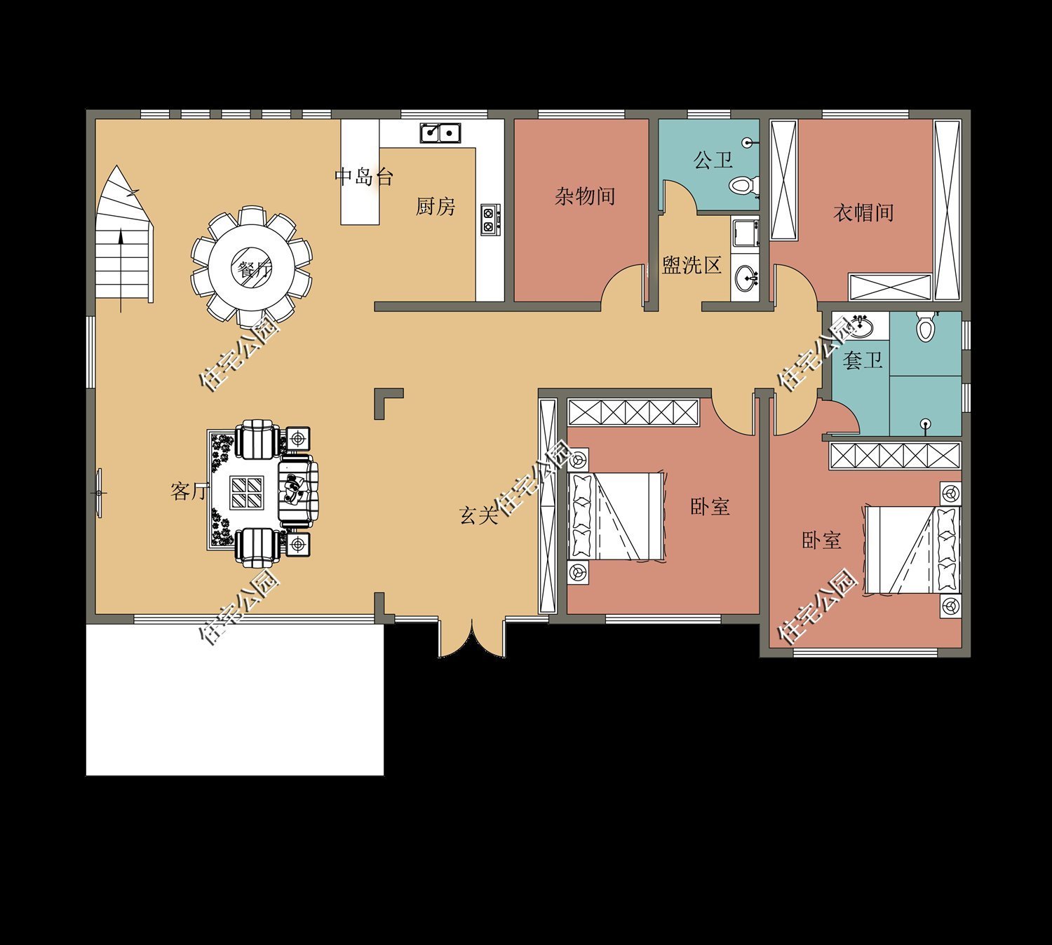 砖混|农村盖房从这10套户型里选吧,每一套都漂亮的没话说,性价比超高