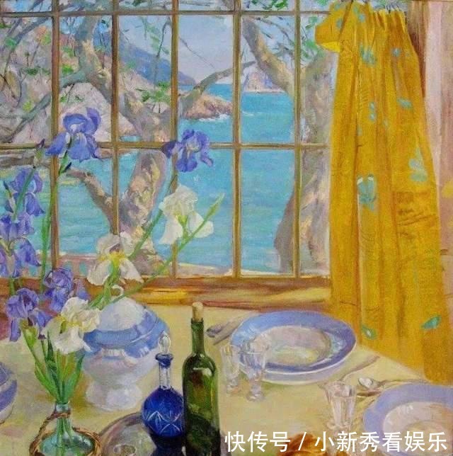 女画家@俄罗斯女画家油画作品，色彩绚丽