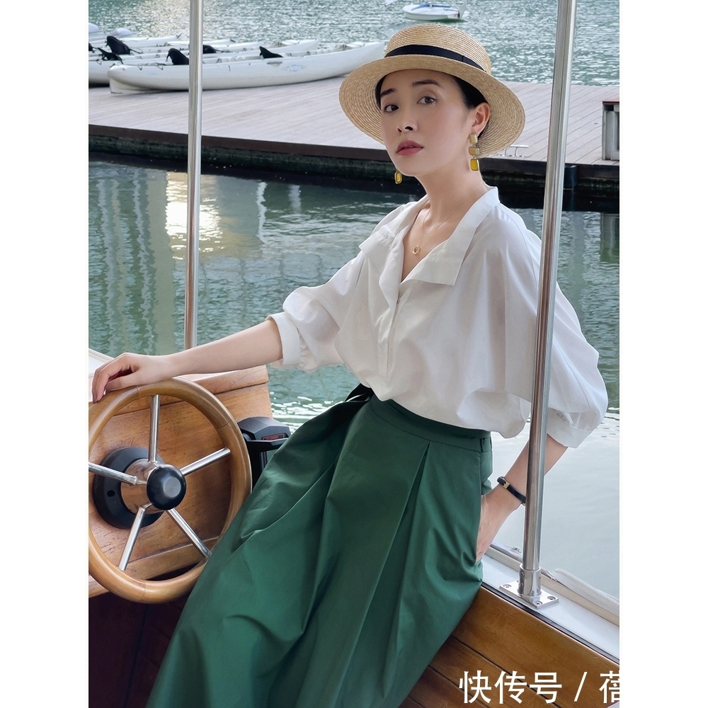 高腰裤|真正有品味的女生，穿“衬衫”从不随意，看这3种穿法就特别时髦