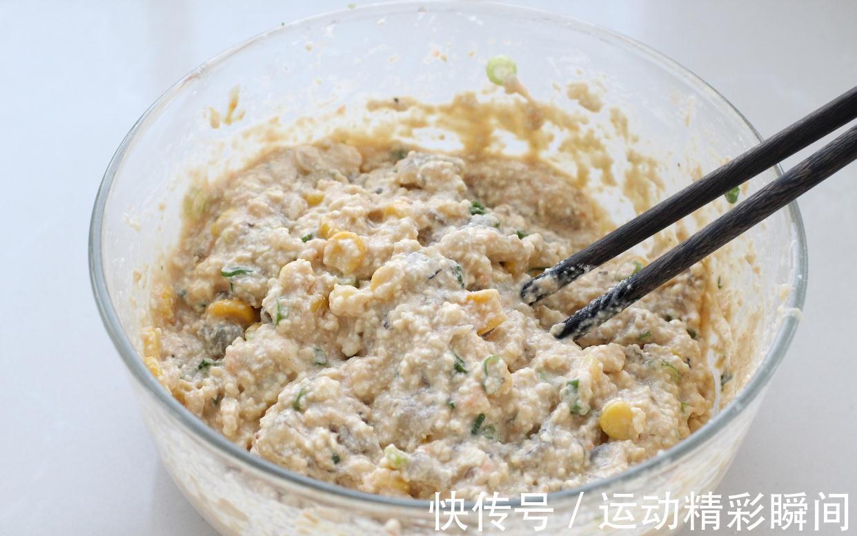 豆腐还能做早餐饼,营养均衡香喷喷,挑食的孩子居然一口气吃了仨