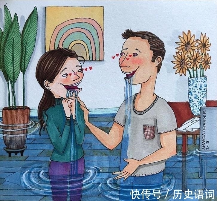 恋爱关系!女插画师创作的20张展现了真实恋爱关系的插画