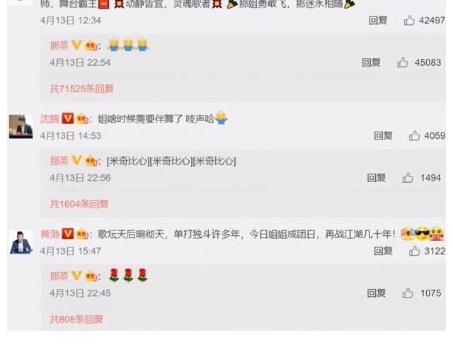 高峰|拿什么跟周笔畅比?那英发博拉票,一众明星纷纷点赞,真不公平