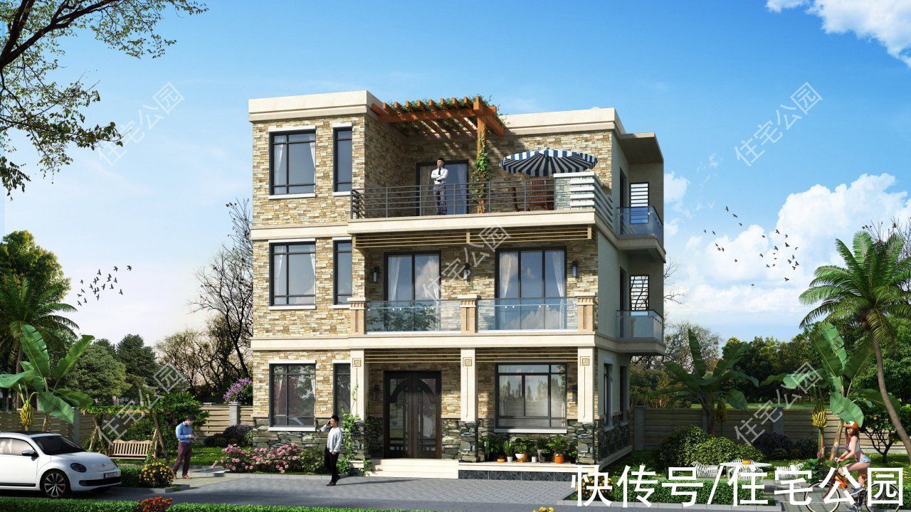 阳台|农村建房想要节约预算?小宅教你这样设计,施工难度不高还好看