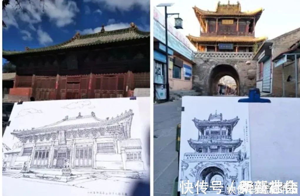 画家|画家连达,用自己的画笔记录古建筑的气韵之美