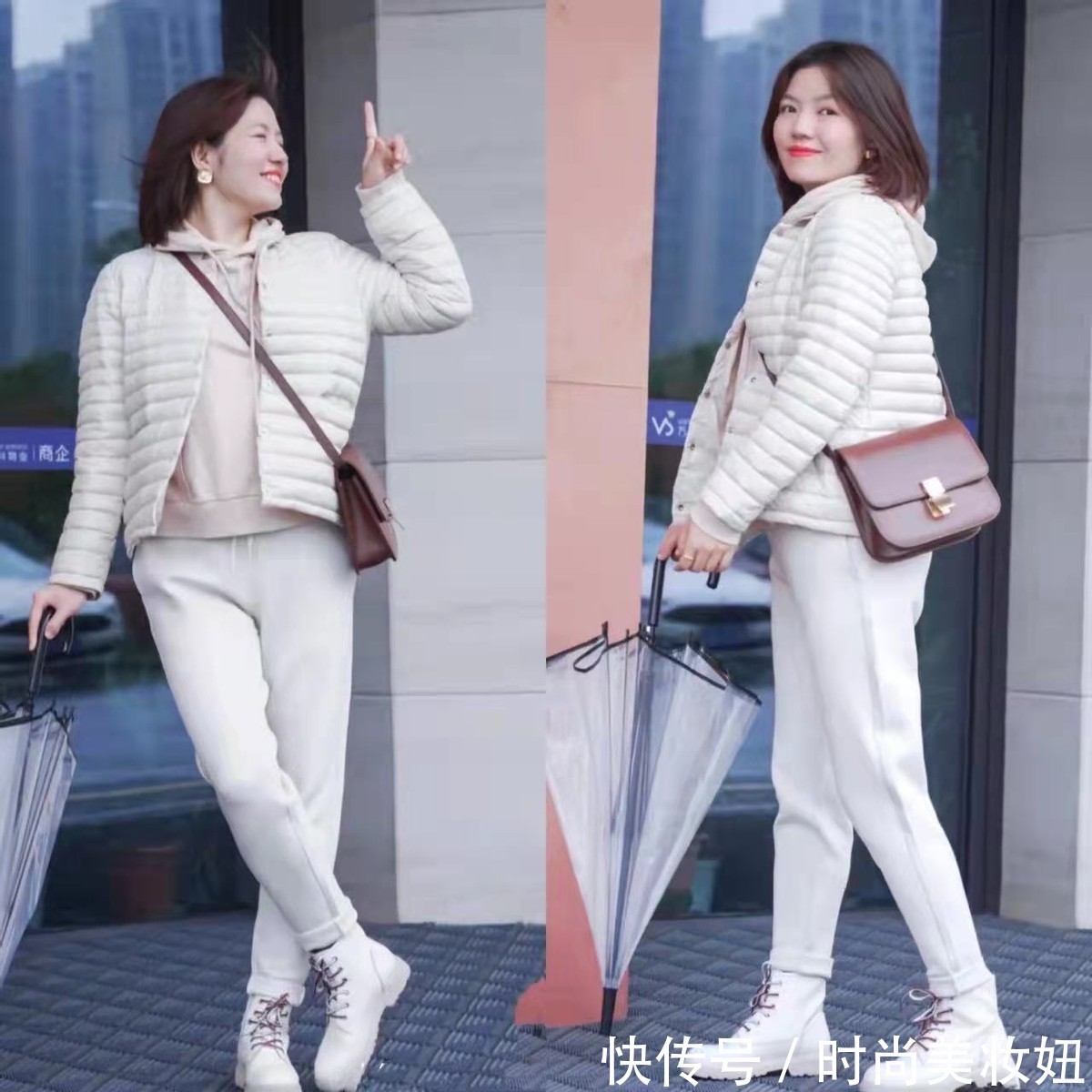 大衣|这才是“微胖”女生该有的穿搭,实用显瘦就算,还超显腿长