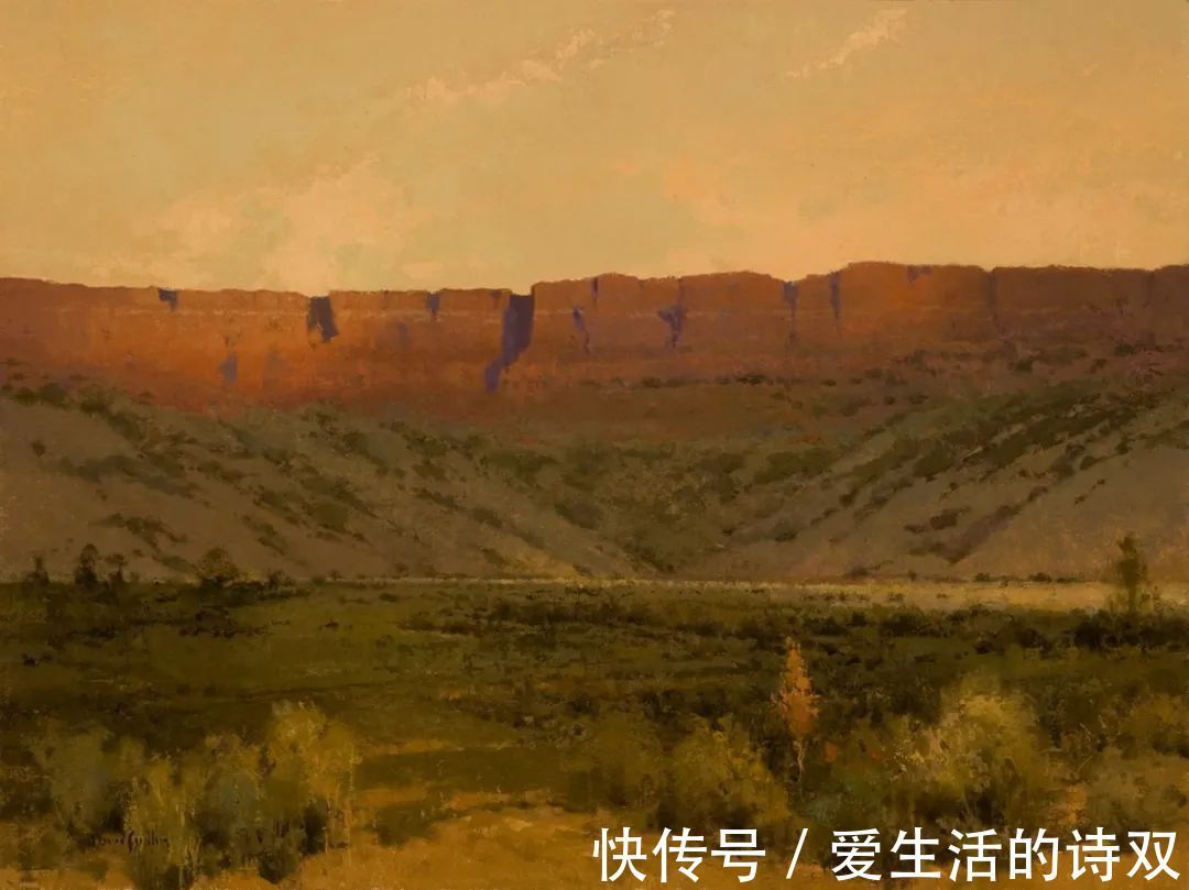 卢伯克$大卫·格里芬的风景油画高清图,放大看,更迷人