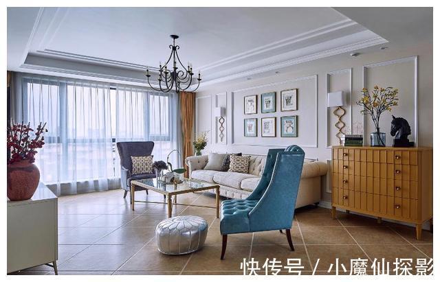 拼花砖|她家的美式风格太漂亮了,130㎡,高级感十足,堪比时尚家居博主!