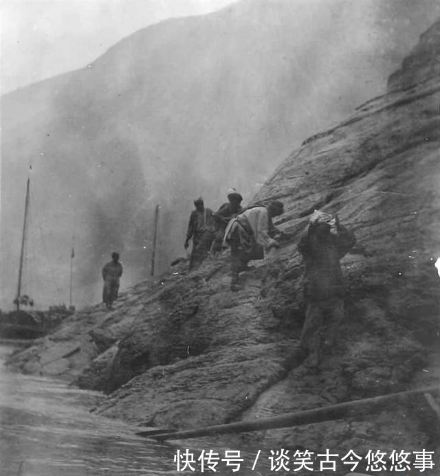 中薪|清末旧照片:长江三峡的纤夫,没有歌中的浪漫,唯有生活的艰辛