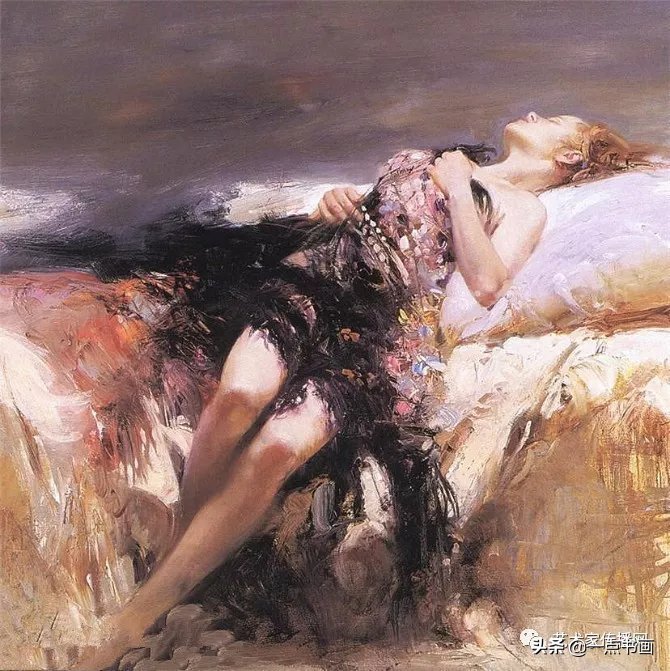 美术学院$皮诺德埃尼的油画人物，色彩斑斓，动静结合，光彩照人