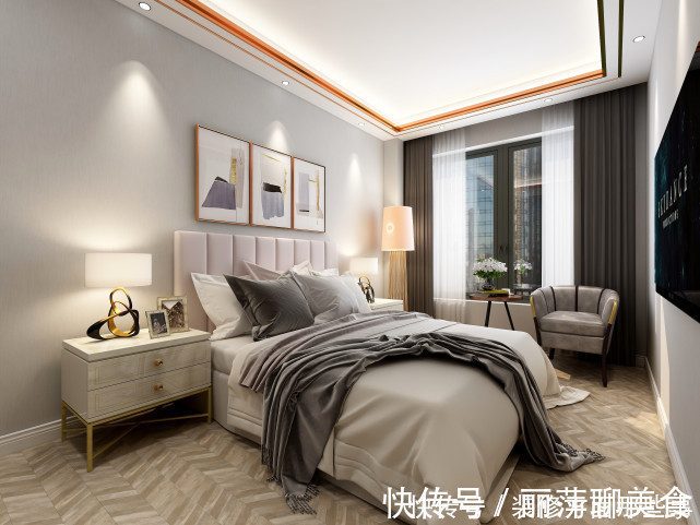 材质|131平现代三居室低调婉转的华贵,赋予人更好的视觉效果