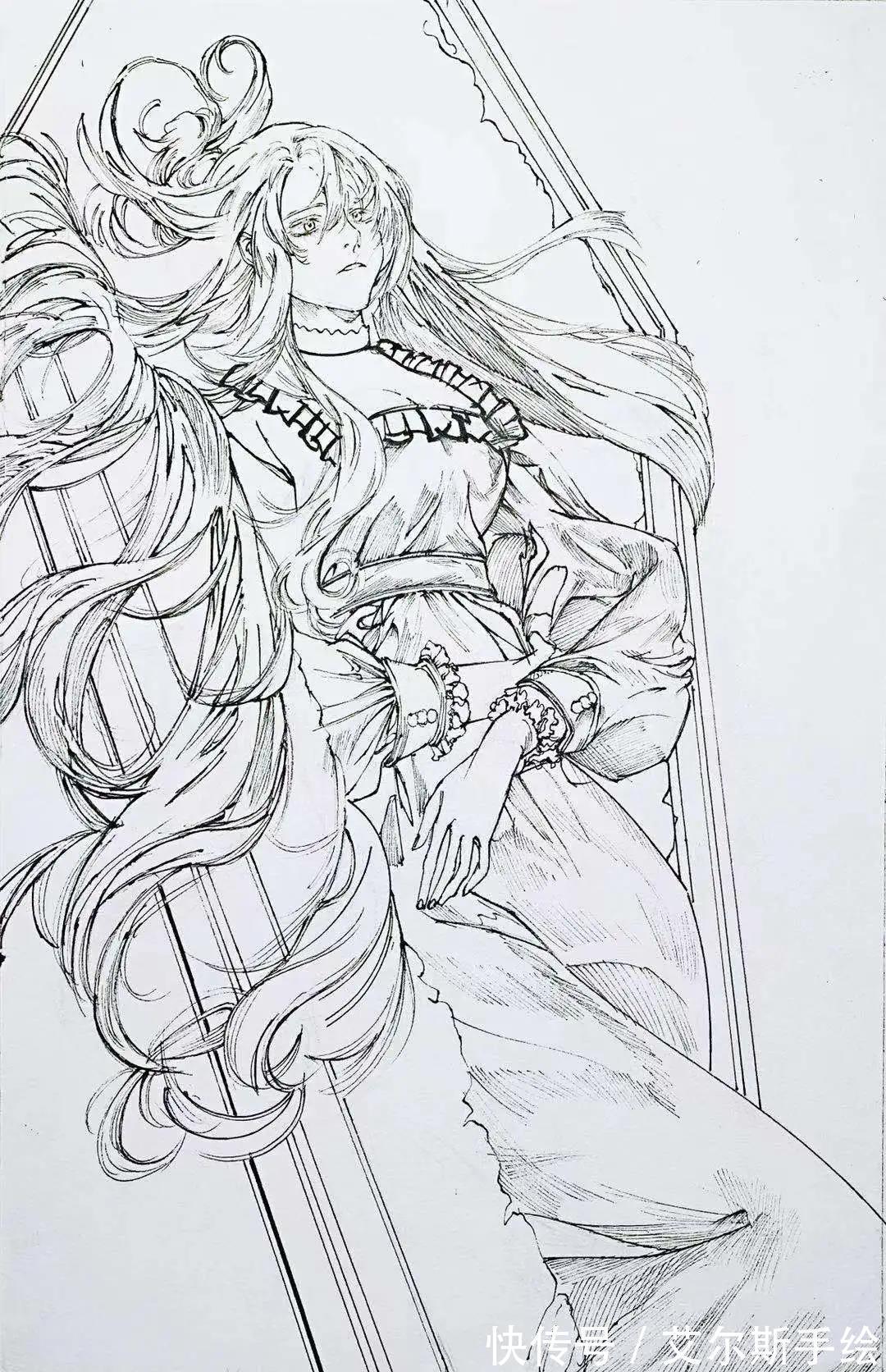 复古风|二次元英伦复古风插画,细节美到窒息!