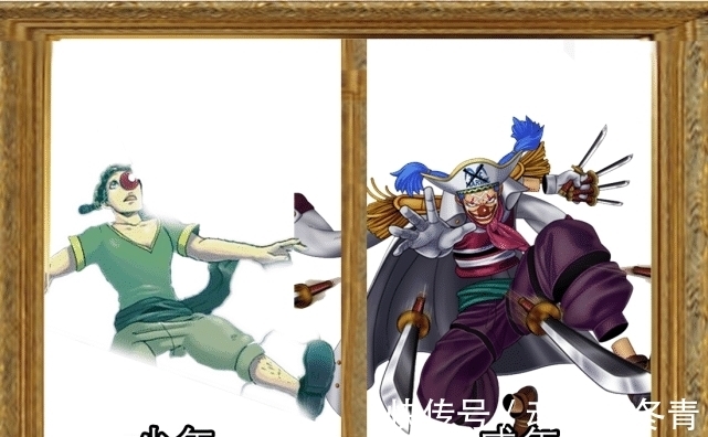 甚平|海贼王：11位七武海少年到成年对比图，克洛克达尔真的是女孩子？
