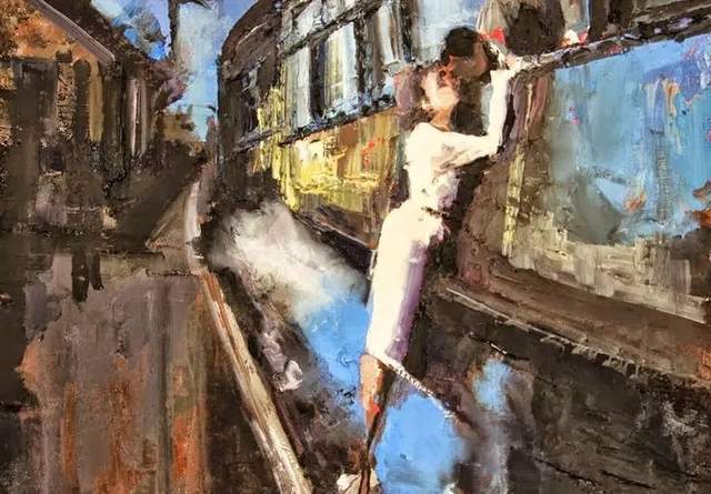 油画颜料|她以生动、动感和现代的笔触,描绘画面