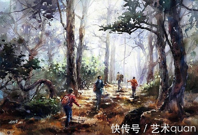 常胜将军&中国青年画家林经哲水彩画作品赏析