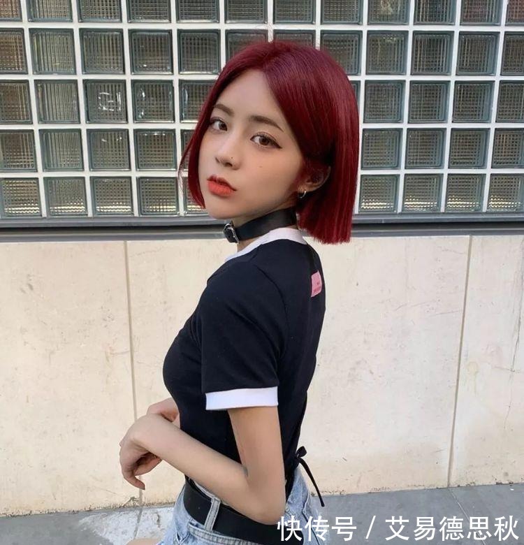 短发“一刀切”,不打理也好看