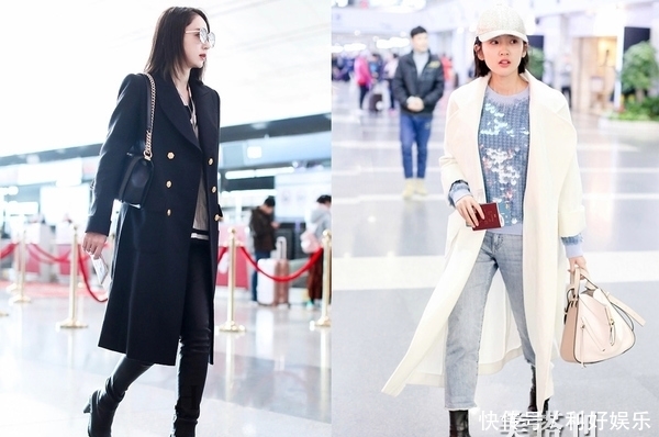 明星们最爱的纯色大衣穿搭集锦,开春让你的造型简约又时髦