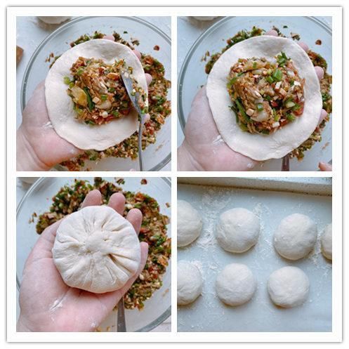 筋道|柔软且有筋道的雪菜饼，不用擀面就能做，附上软面薄皮馅饼的要点