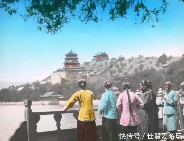 彩色|晚清彩色老照片：坐轿出行的袁世凯很气派，干农活的妇女