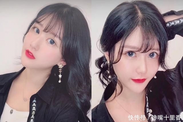 超显脸小的空气感八字刘海,搭配各种发型都很美!