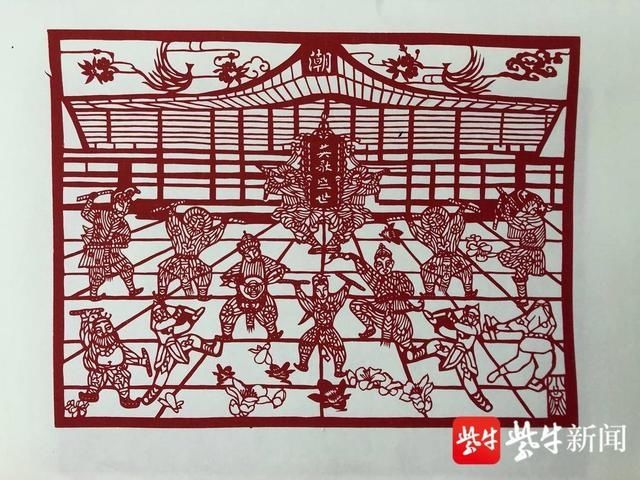 「紫牛头条」这件华美红嫁衣竟然是剪刀剪出来，剪纸非遗传人创新技能太惊艳