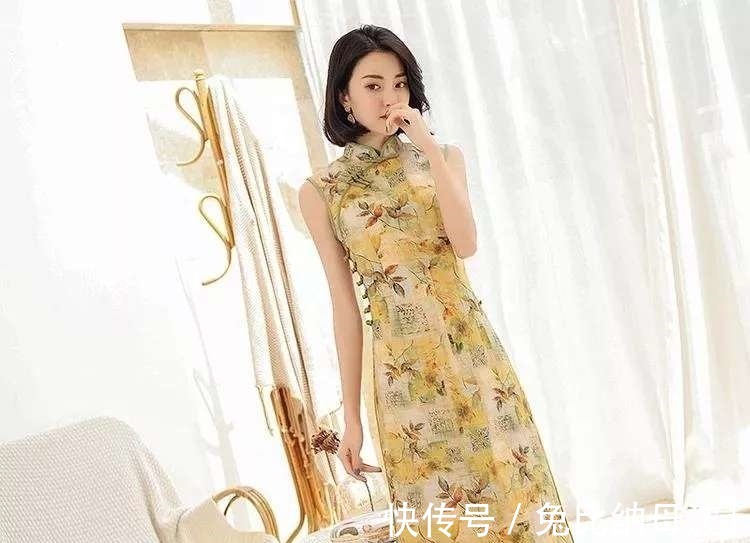 形体|今夏流行的旗袍裙,时尚优雅,塑造女人形体美!