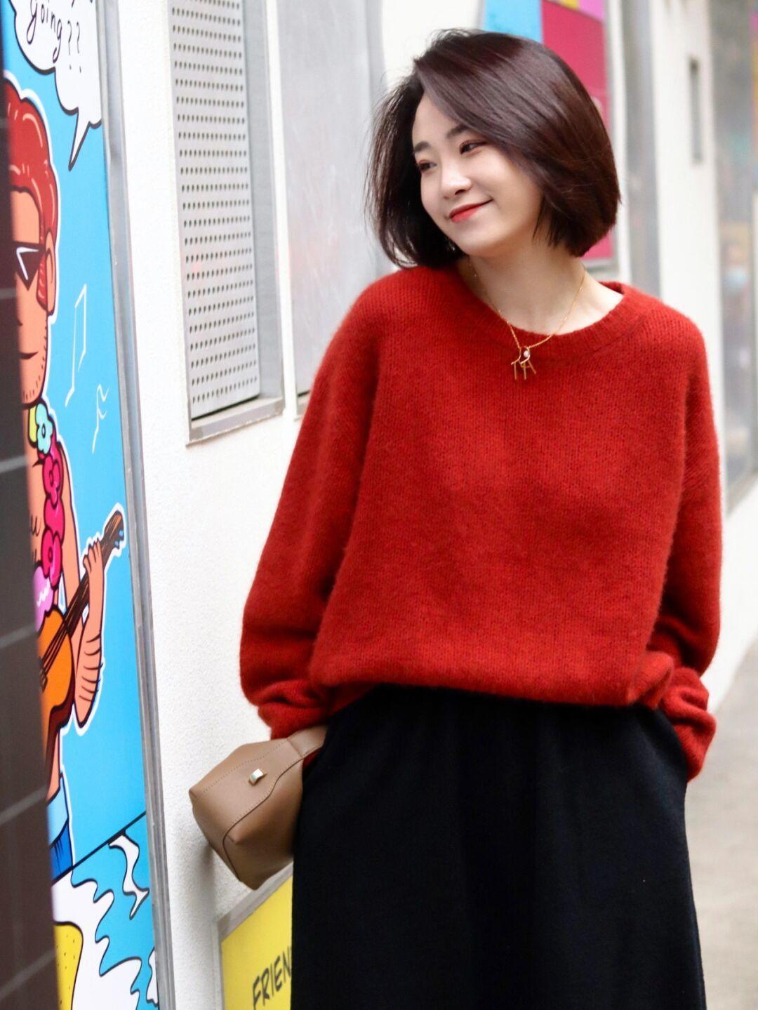 学院风 这些才是“毛衣”的高级穿法,简约优雅又显气质,谁穿都美