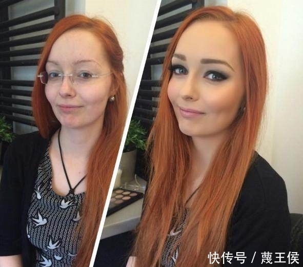 眼睛|妹子化妆前后有多大区别？那些图片使你自己的眼睛情绪失控