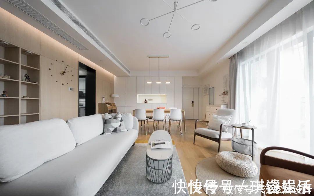 舒适|120㎡现代日式风,简约舒适的装修效果,一点也不输给豪宅!