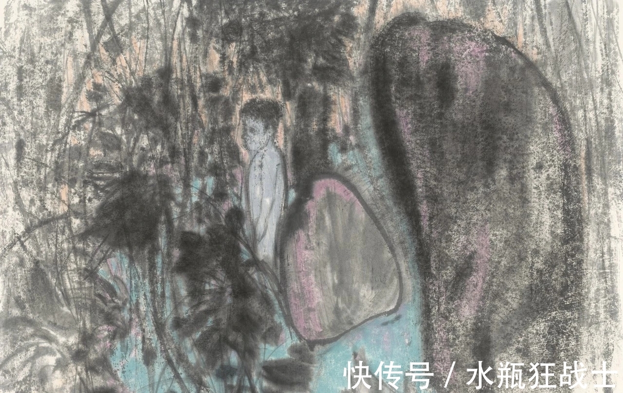 国画家!曹鑫中国画|有意渲染一种神秘而幽深的气氛