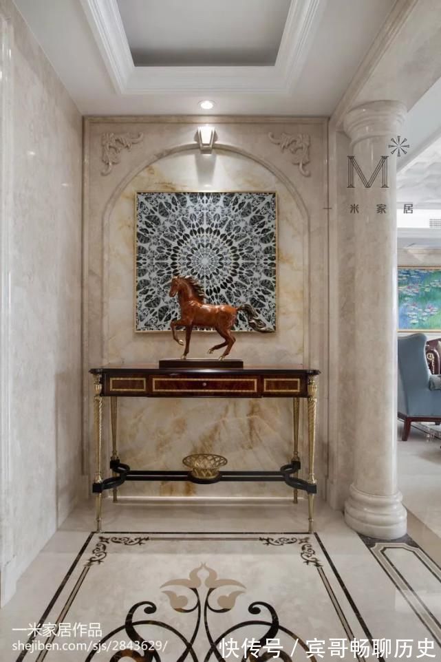 拼花|玄关是家的门面,原来地砖也可以铺得这么美~