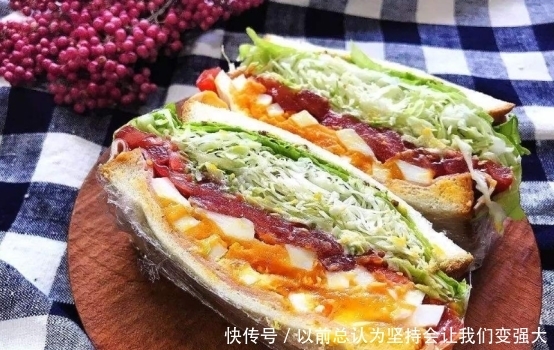 火腿|好吃简单的三明治，除了能加火腿鸡蛋，还能够加入这些食材