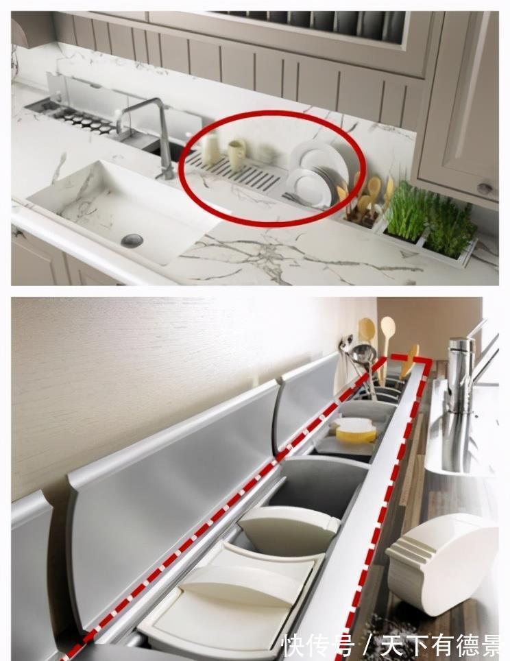 吊柜|定制橱柜台面60公分，我跟邻居学一招，台面加宽20cm，好用到犯规