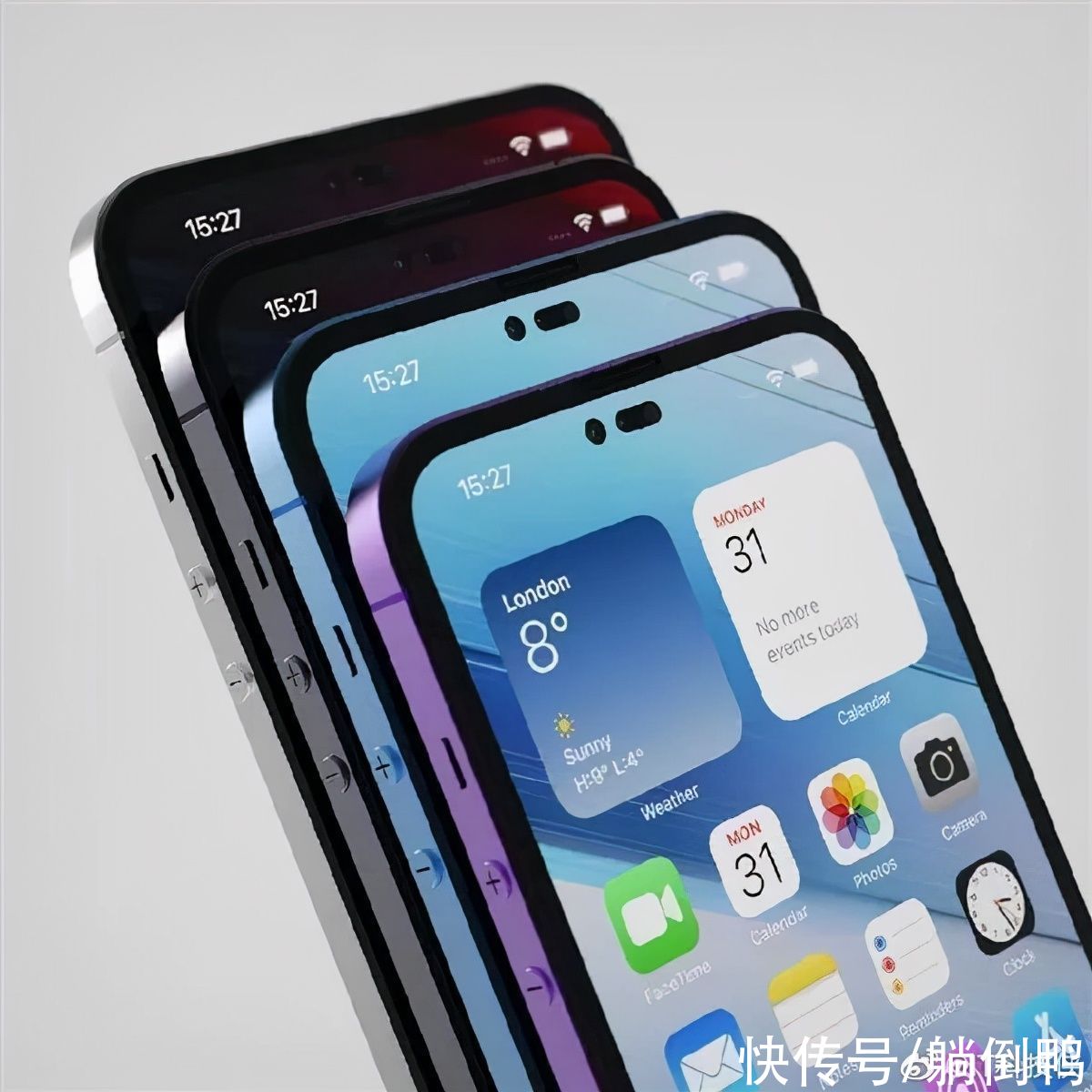 居中打孔屏|告别“刘海屏”！iPhone 14就长这样