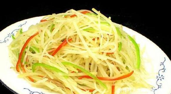 可口|凉拌土豆丝的特点是清爽可口,不管是咸的辣的还是酸的都非常好吃