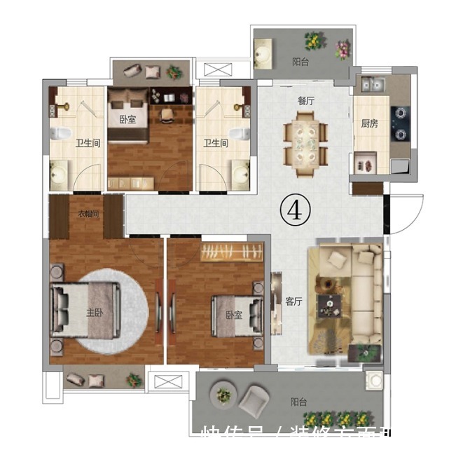 三居室|115平简约风三居室一个追寻法式轻奢，轻盈、舒适、时尚的空间