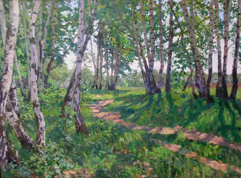 美术学院&俄罗斯艺术家谢尔盖恰布里金风景油画作品