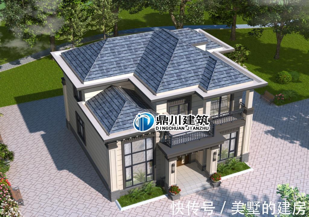 传统|5款新中式二层农村别墅，低调大气，中式传统美永不过时