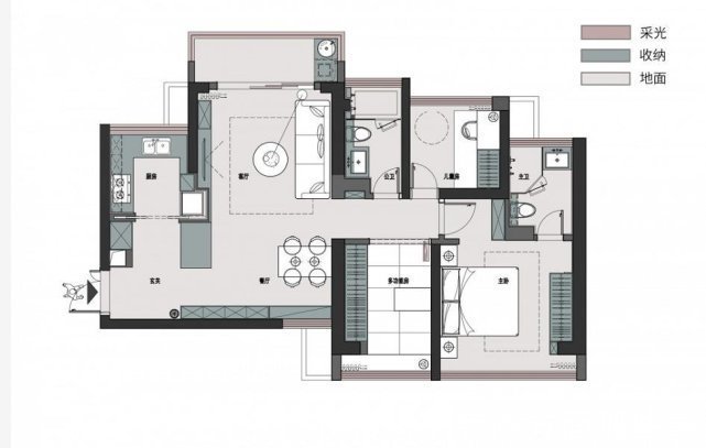 电视背景墙|90平北欧风三居室,温柔的家时常给人精神慰藉